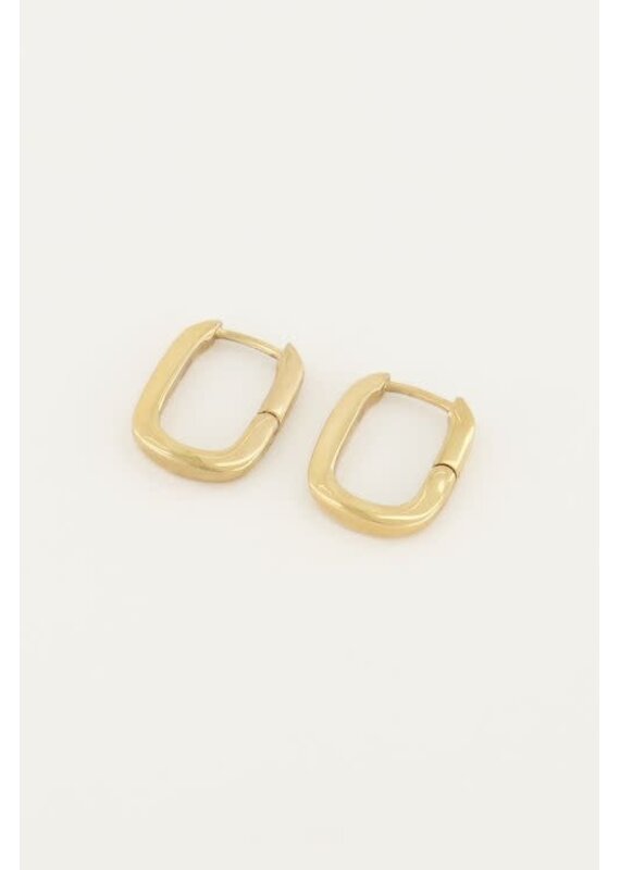 My Jewellery My Jewellery |  Oorbellen ovaal klein - goud