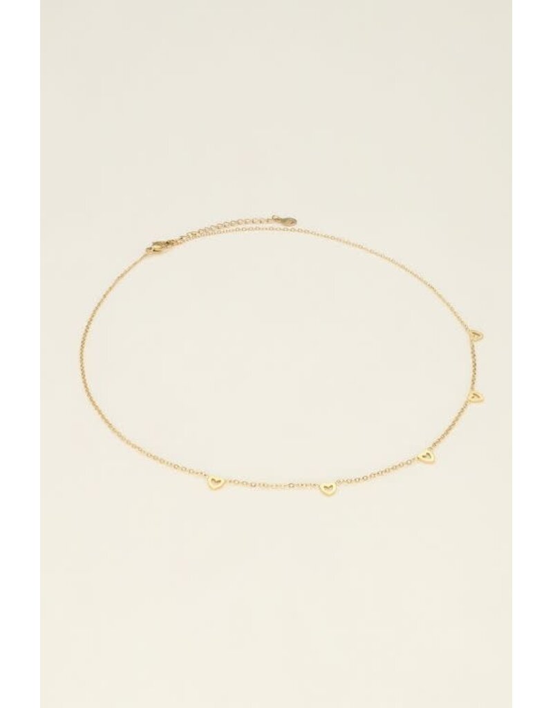 My Jewellery My Jewellery | Ketting met kleine hartjes - goud