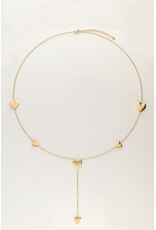 My Jewellery My Jewellery | Iconic lange ketting met hartjes - goud