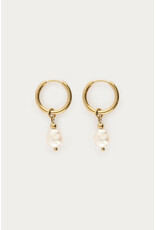 My Jewellery My Jewellery | Mystic oorringen met zoetwaterparel - goud
