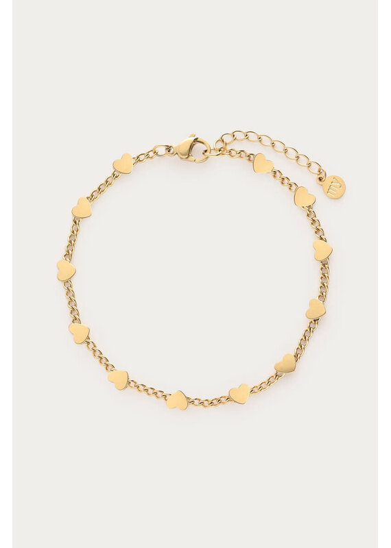 My Jewellery My Jewellery | Midnight armband met hartjes - goud
