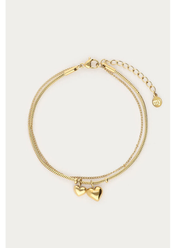 My Jewellery My Jewellery | Dubbele armband "mommy to be" - goud