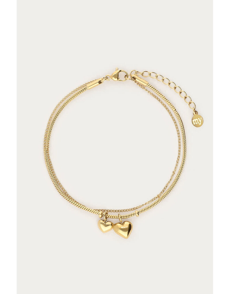 My Jewellery My Jewellery | Dubbele armband "mommy to be" - goud