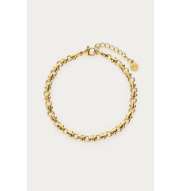 My Jewellery My Jewellery | Minimalistische armband met cirkel schakels - goud