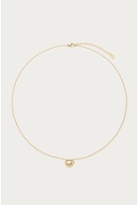 21Jewelz My Jewellery | Minimalistische ketting met dubbel hartje - goud