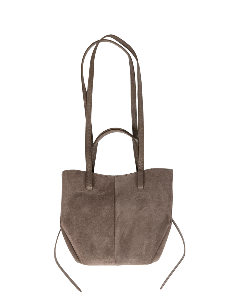 21Jewelz Medium shopper met dubbel hengsel - suede taupe
