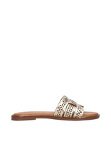 Tango Tango | Slipper met opengewerkt patroon - goud