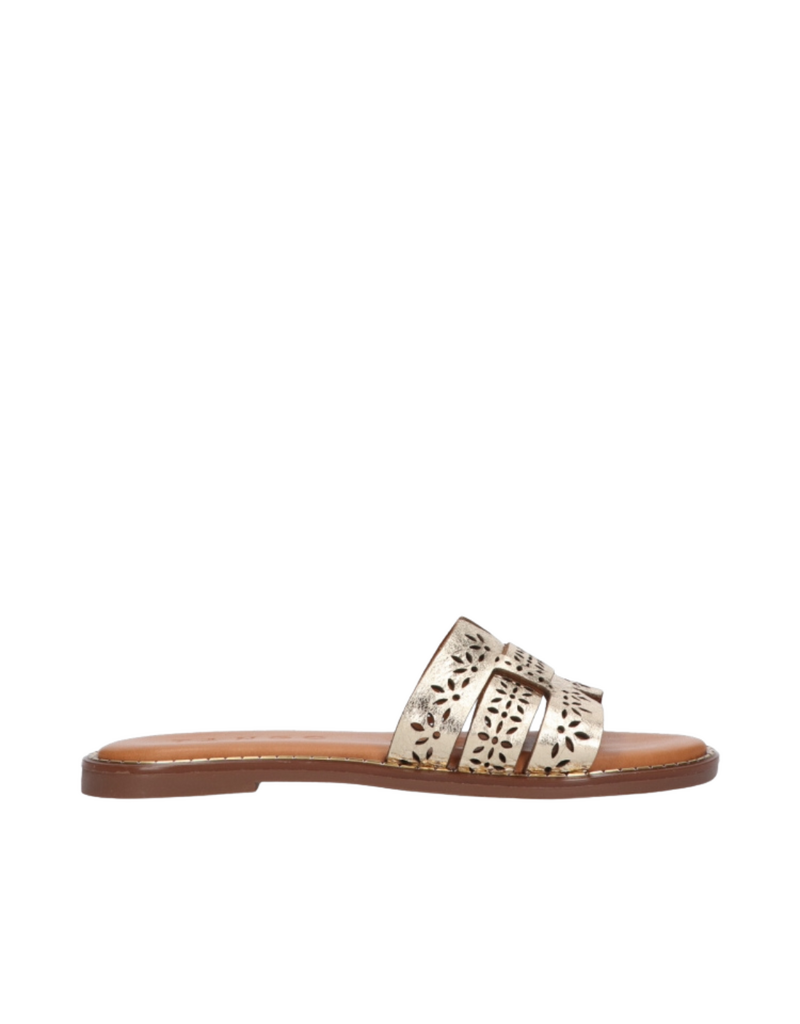 Tango Tango | Slipper met opengewerkt patroon - goud