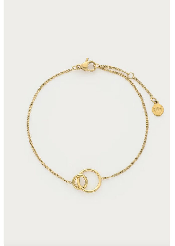 My Jewellery My Jewellery | Bold minimalistische armband met open cirkels - goud