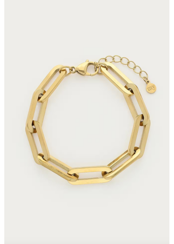 My Jewellery My Jewellery | Bold statement schakelarmband Noé - goud
