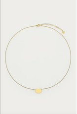 My Jewellery My Jewellery | Bold minimalistische ketting met ovalen dot - goud