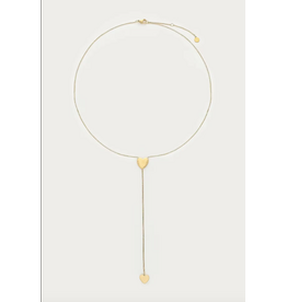 My Jewellery My Jewellery | Bold minimalistische y-ketting met hartjes - goud