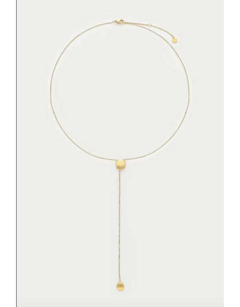 My Jewellery My Jewellery | Bold minimalistische y-ketting met dots - goud