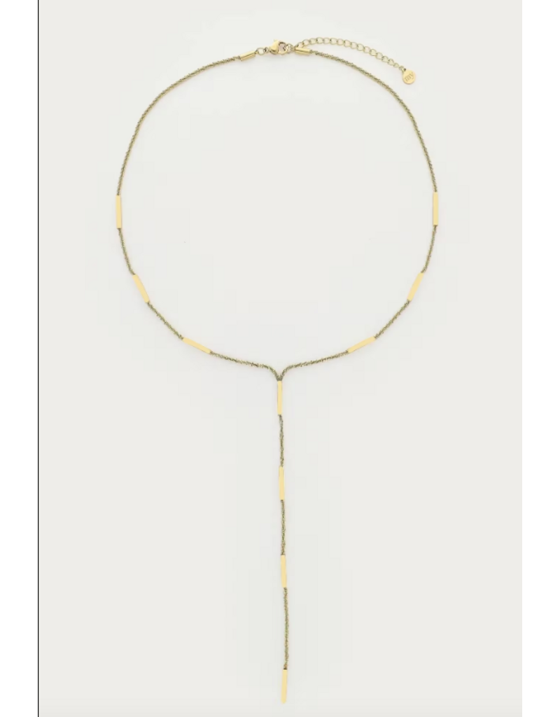 My Jewellery My Jewellery | Bold y-ketting met tubes - goud