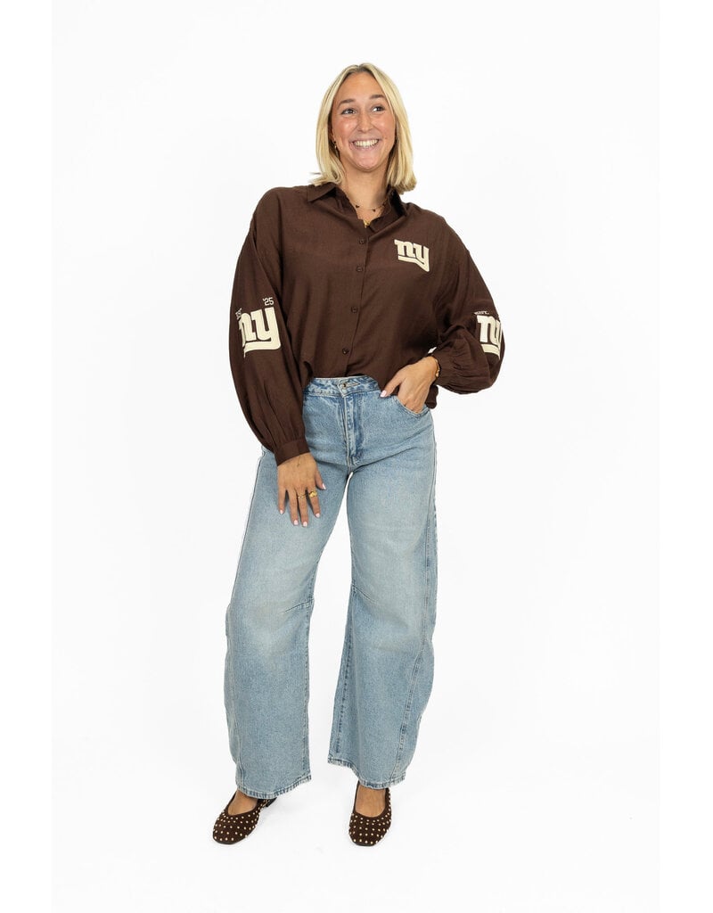 21Jewelz Blouse "NY" - bruin
