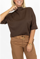 21Jewelz Sweatshirt met hoge hals - donkerbruin