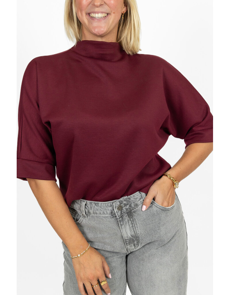 21Jewelz Sweatshirt met hoge hals - bordeaux