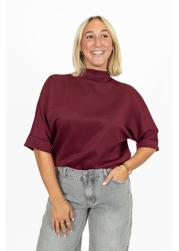 21Jewelz Sweatshirt met hoge hals - bordeaux