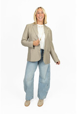 21Jewelz Blazer met streep - taupe