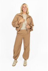 21Jewelz Pantalon met elastieke band en strepen - camel