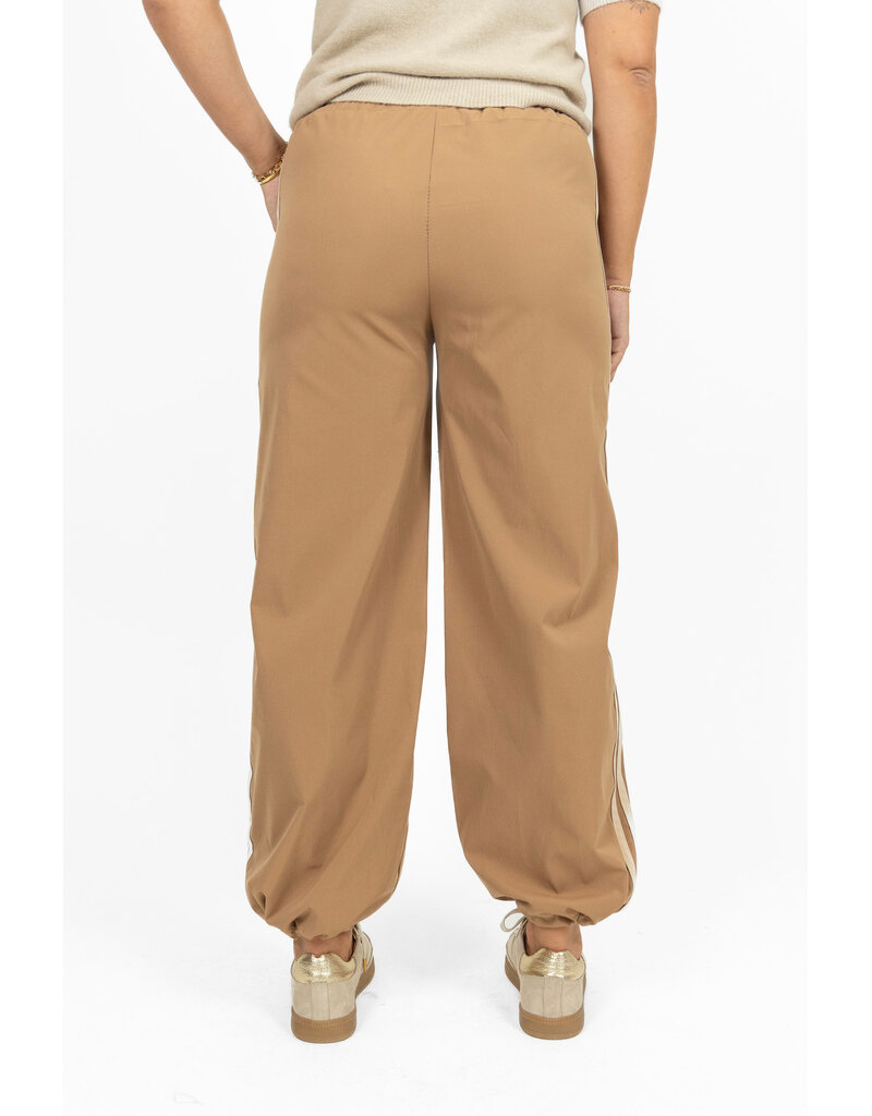 21Jewelz Pantalon met elastieke band en strepen - camel