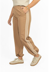 21Jewelz Pantalon met elastieke band en strepen - camel