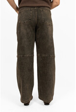 21Jewelz Barrel jeans - washed donkerbruin