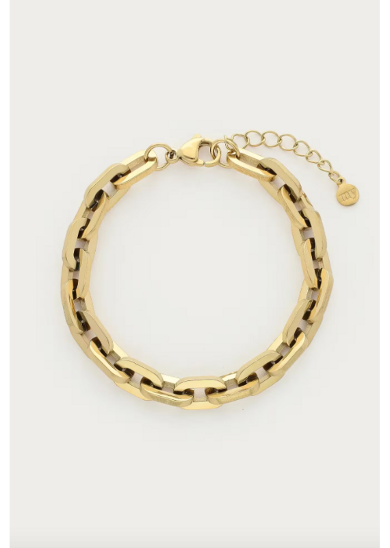 My Jewellery My Jewellery | Bold statement schakelarmband Hailey - goud