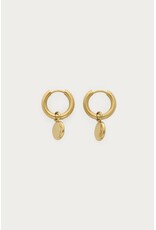 My Jewellery My Jewellery | Bold oorringen met ovalen dot - goud