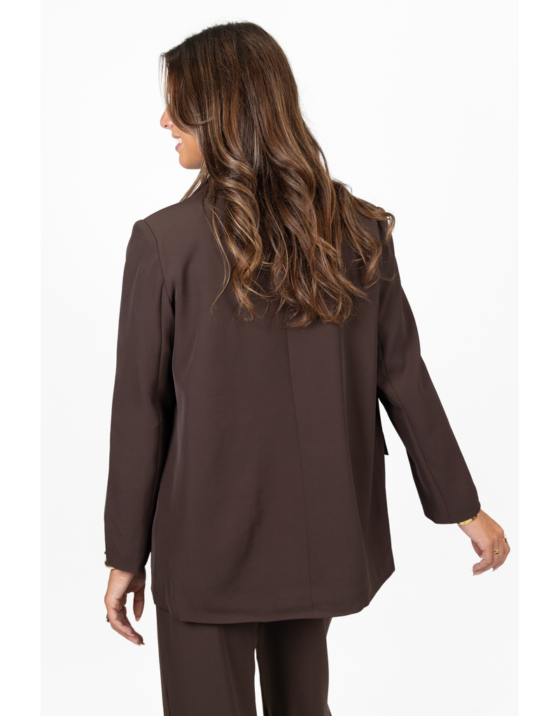 21Jewelz Effen blazer - bruin