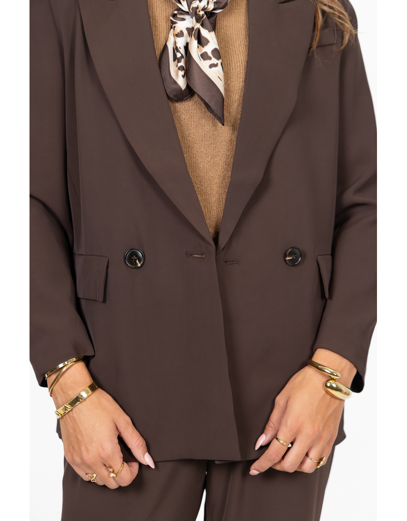 21Jewelz Effen blazer - bruin