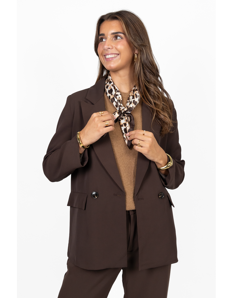 21Jewelz Effen blazer - bruin