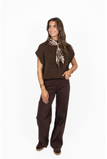 21Jewelz Extra tall wide leg jeans - donkerbruin