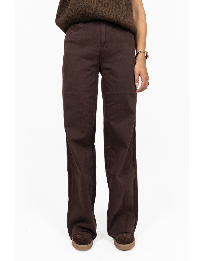 21Jewelz Extra tall wide leg jeans - donkerbruin