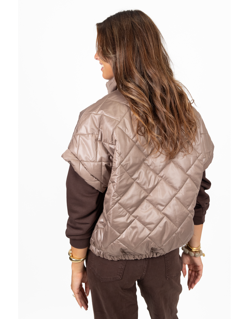 21Jewelz Gewatteerde bodywarmer - taupe