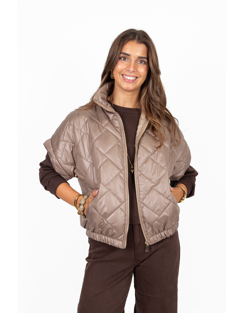 21Jewelz Gewatteerde bodywarmer - taupe