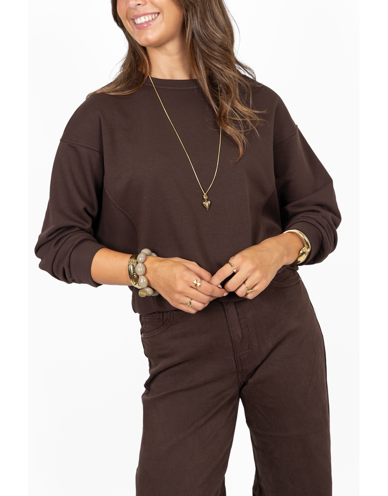 21Jewelz Basic sweater - bruin