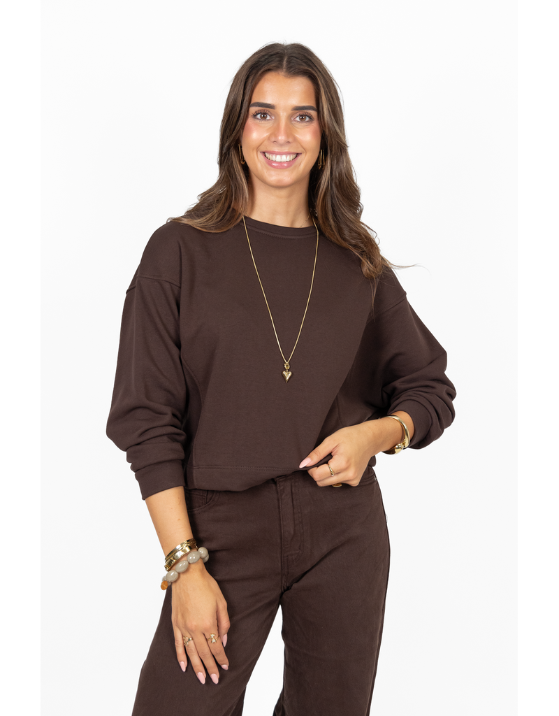 21Jewelz Basic sweater - bruin