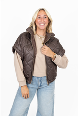 21Jewelz Gewatteerde bodywarmer - bruin