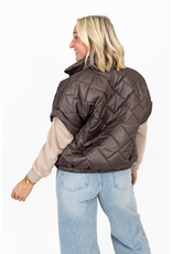 21Jewelz Gewatteerde bodywarmer - bruin