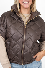 21Jewelz Gewatteerde bodywarmer - bruin