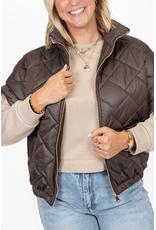 21Jewelz Gewatteerde bodywarmer - bruin