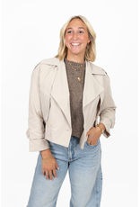 21Jewelz Korte trenchcoat - ecru