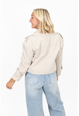 21Jewelz Korte trenchcoat - ecru