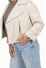 21Jewelz Korte trenchcoat - ecru