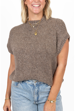 21Jewelz Knitted spencer - taupe