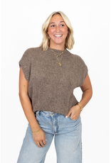 21Jewelz Knitted spencer - taupe