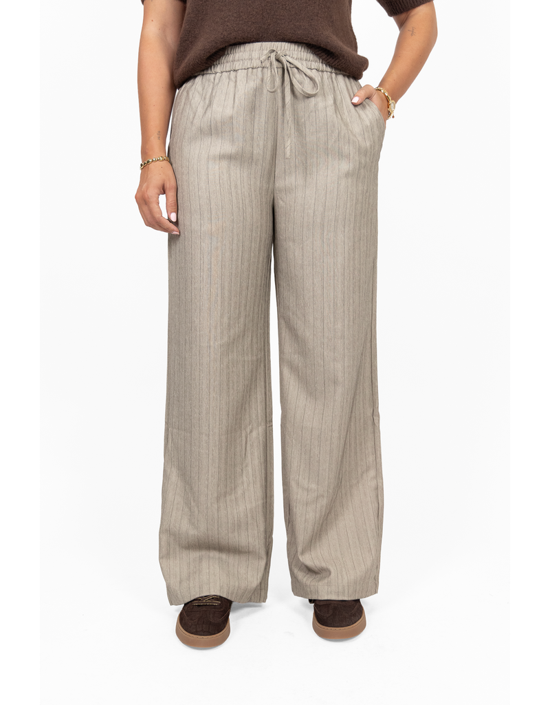21Jewelz Pantalon met streep - taupe