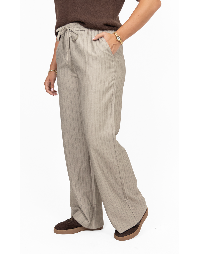 21Jewelz Pantalon met streep - taupe