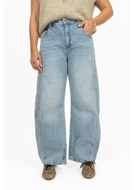 21Jewelz Balloon jeans - washed blauw